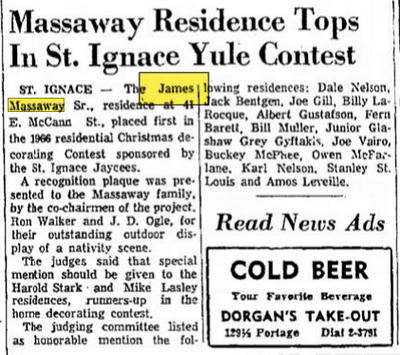 Grand Motel - Dec 1966 Massaway Wins Yule Contest (newer photo)